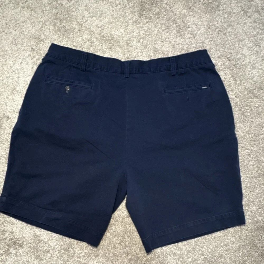 Polo Ralph Lauren Men's Navy‎ Chino Shorts Pleated Front Solid Button Pockets